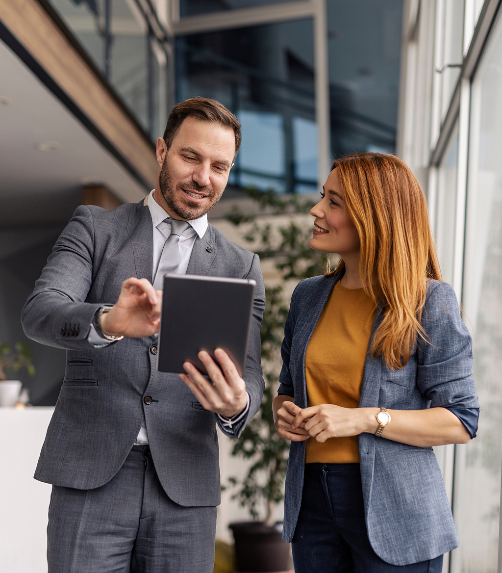 Geschäftsleute in der Kanzlei