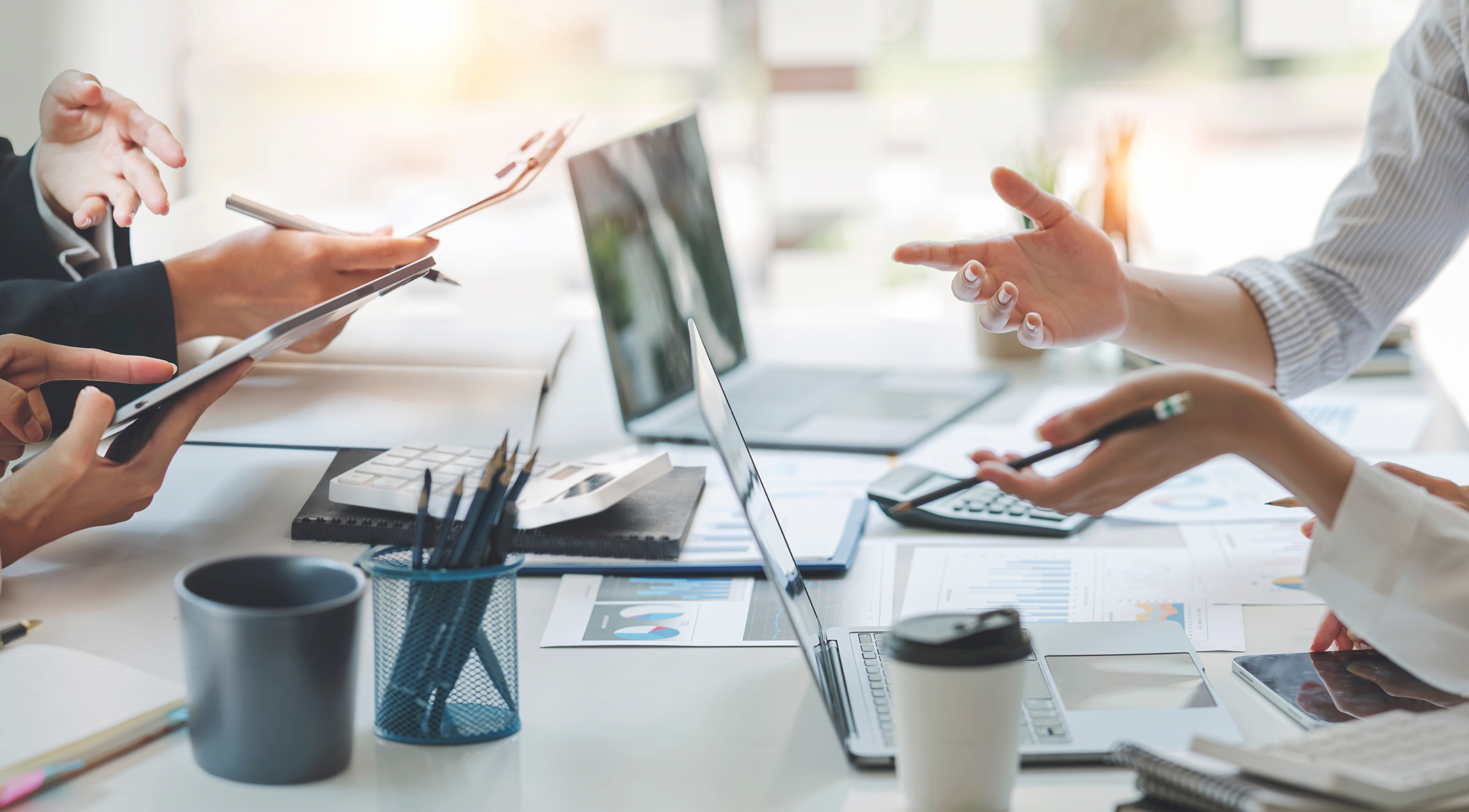 Besprechung am Arbeitsplatz